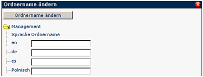 wd menü ordnername ändern